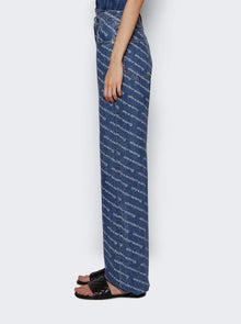 Women | alexanderwang | Ez Logo Crystal Jeans Deep Blue | Multi
