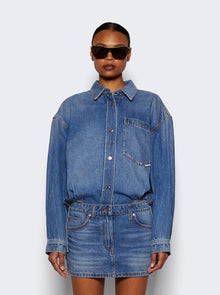 Women | alexanderwang | Pre-styled Denim Shirt Dress Vintage Light Indigo