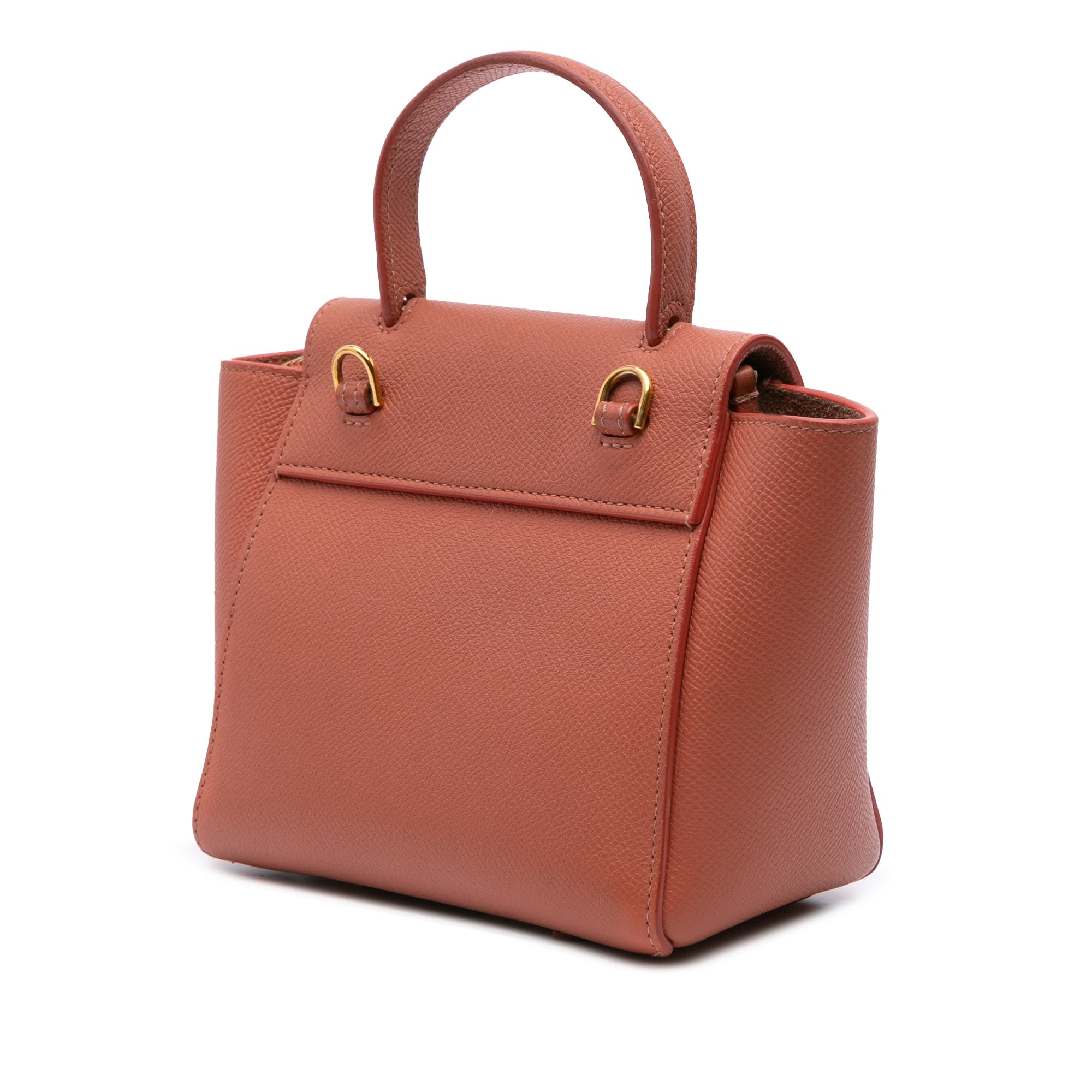 Celine | Pre-Owned Pico Grained Calfskin Belt Bag | Orange