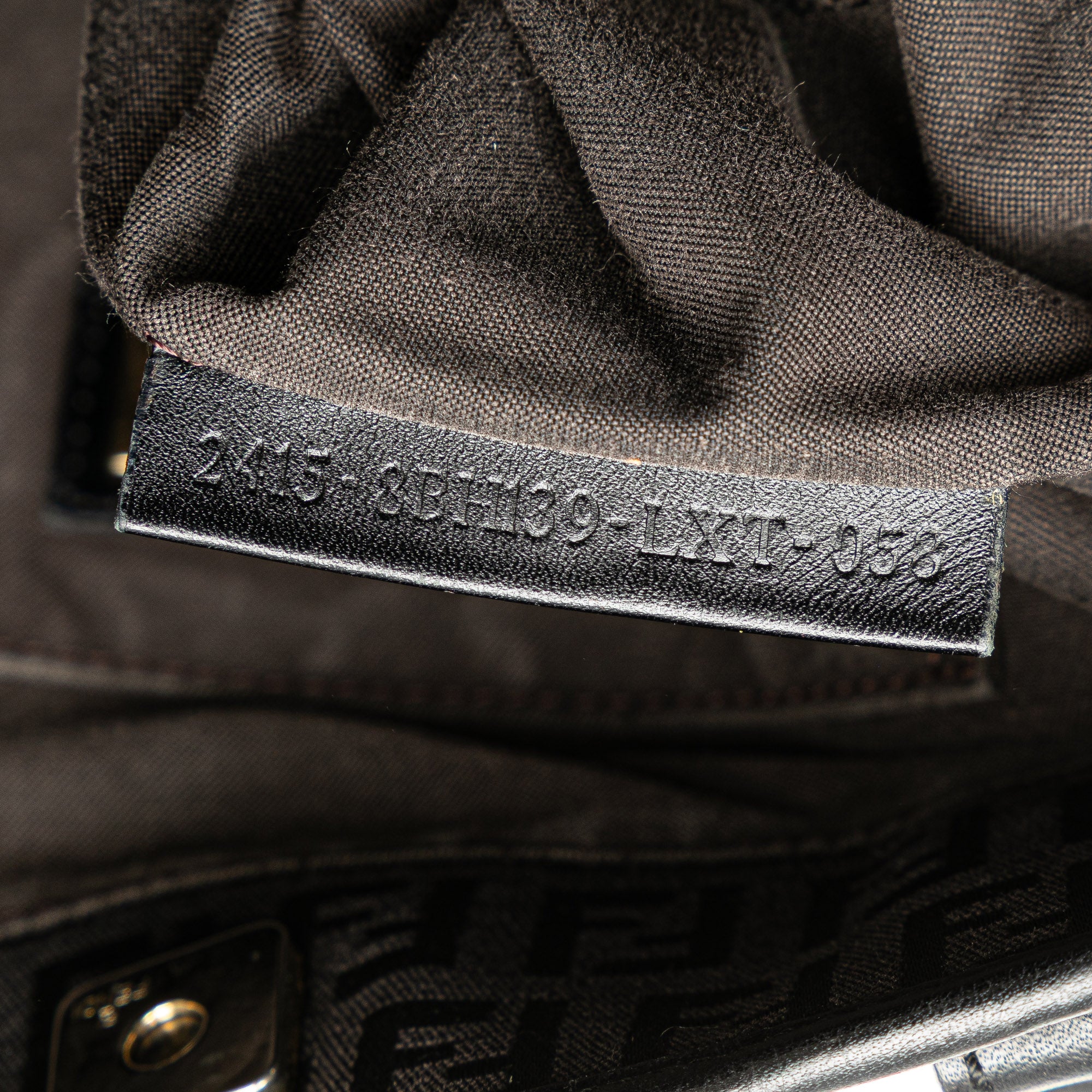 Fendi | Pre-Owned Zucchino Canvas Chef Front Pocket Shopping Tote | Brown/Dark Brown