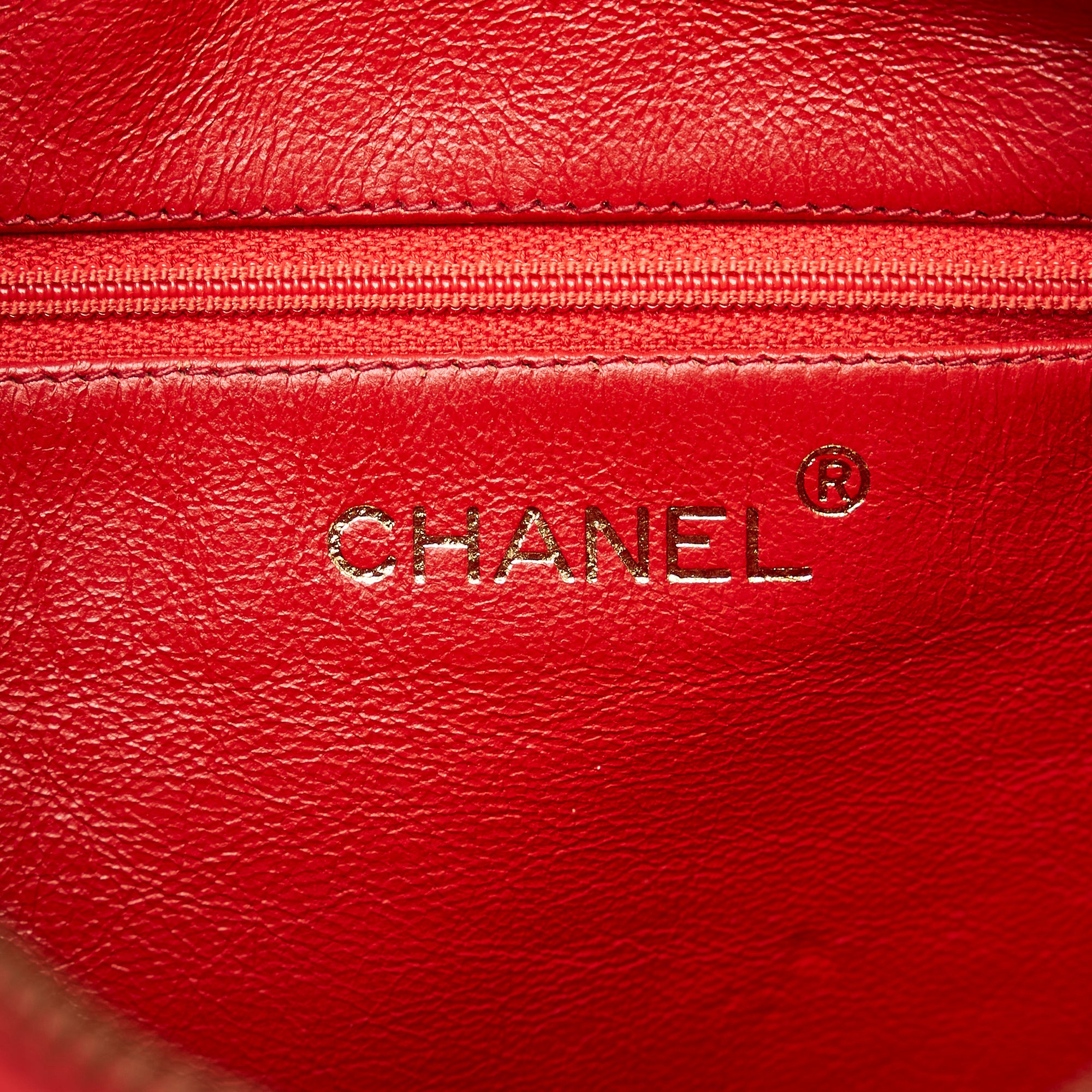 Chanel Pre-Owned CC Quilted Lambskin Tassel Crossbody Bag | Women | Red