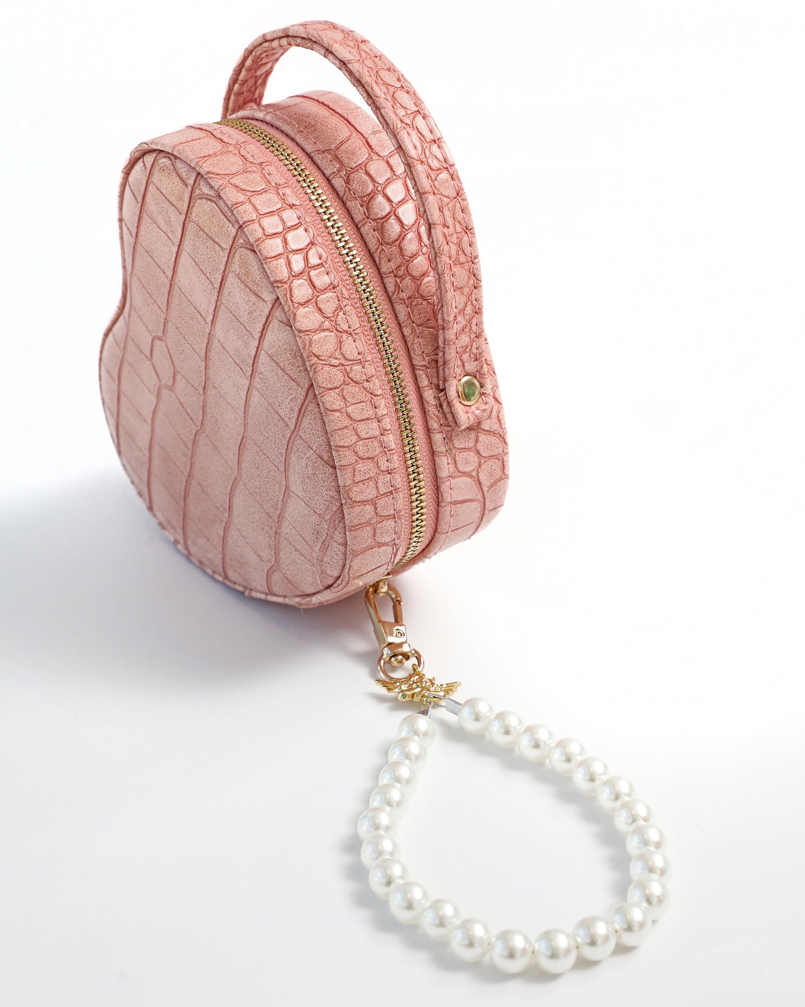 The Boys Lie Heart Jewelry Case | Pink | Faux Pearls
