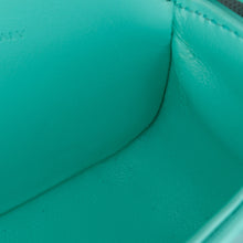 Celine | Pre-Owned Leather Triomphe AirPods Case with Strap - I | Blue/Turquoise