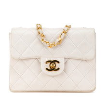 Chanel | Pre-Owned Mini Square Classic Lambskin Single Flap | White