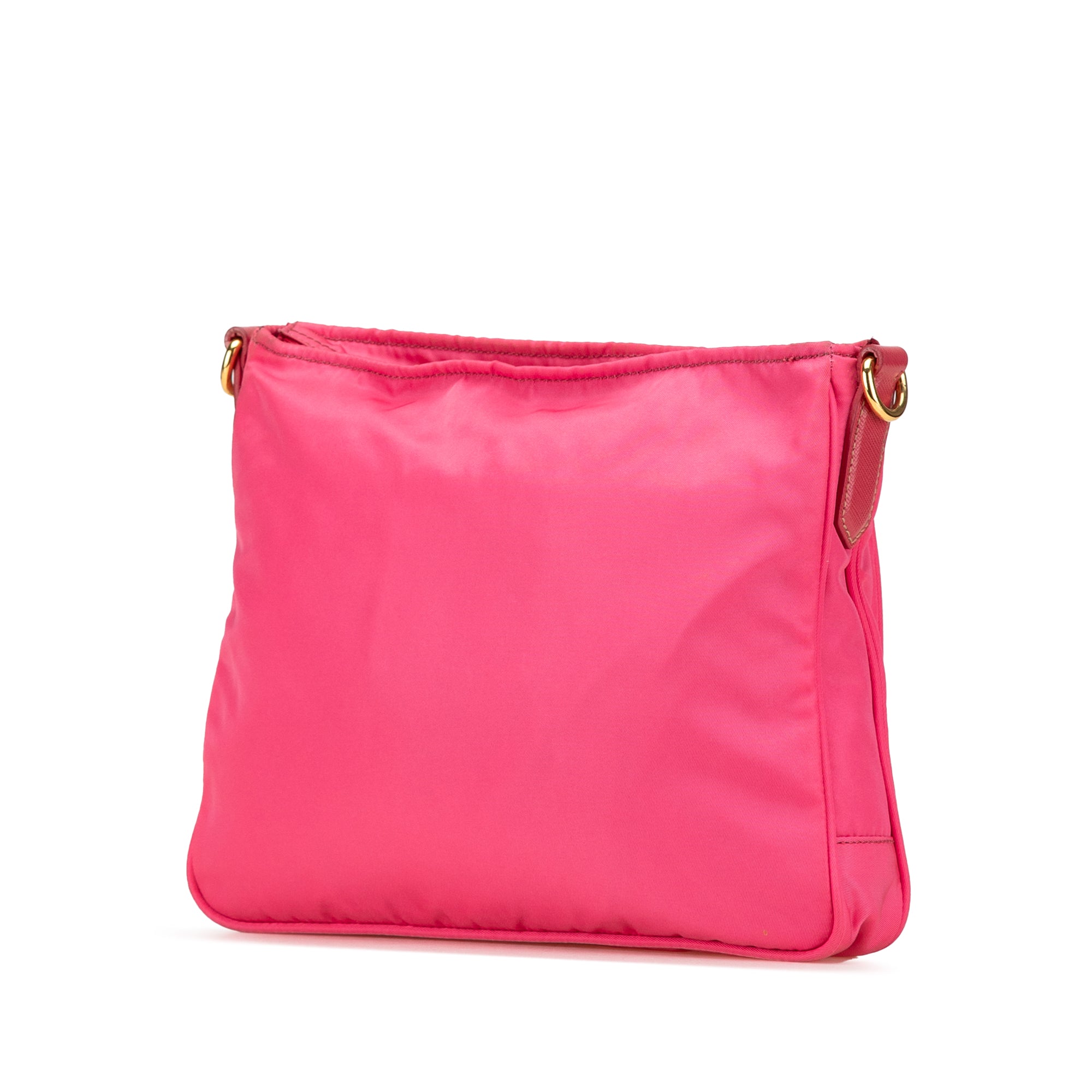 Prada | Pre-Owned Tessuto Zip Top Crossbody | Pink