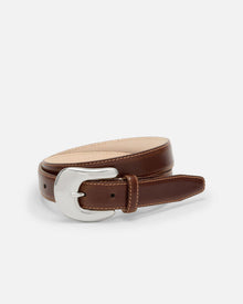 No. 8 Belt | Tobacco-Silver