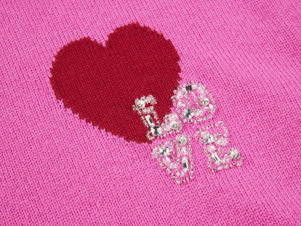 Short Hooded Sweatshirt | Rose Red