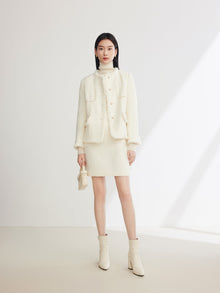 Parisian-Inspired Cotton Jacket | White