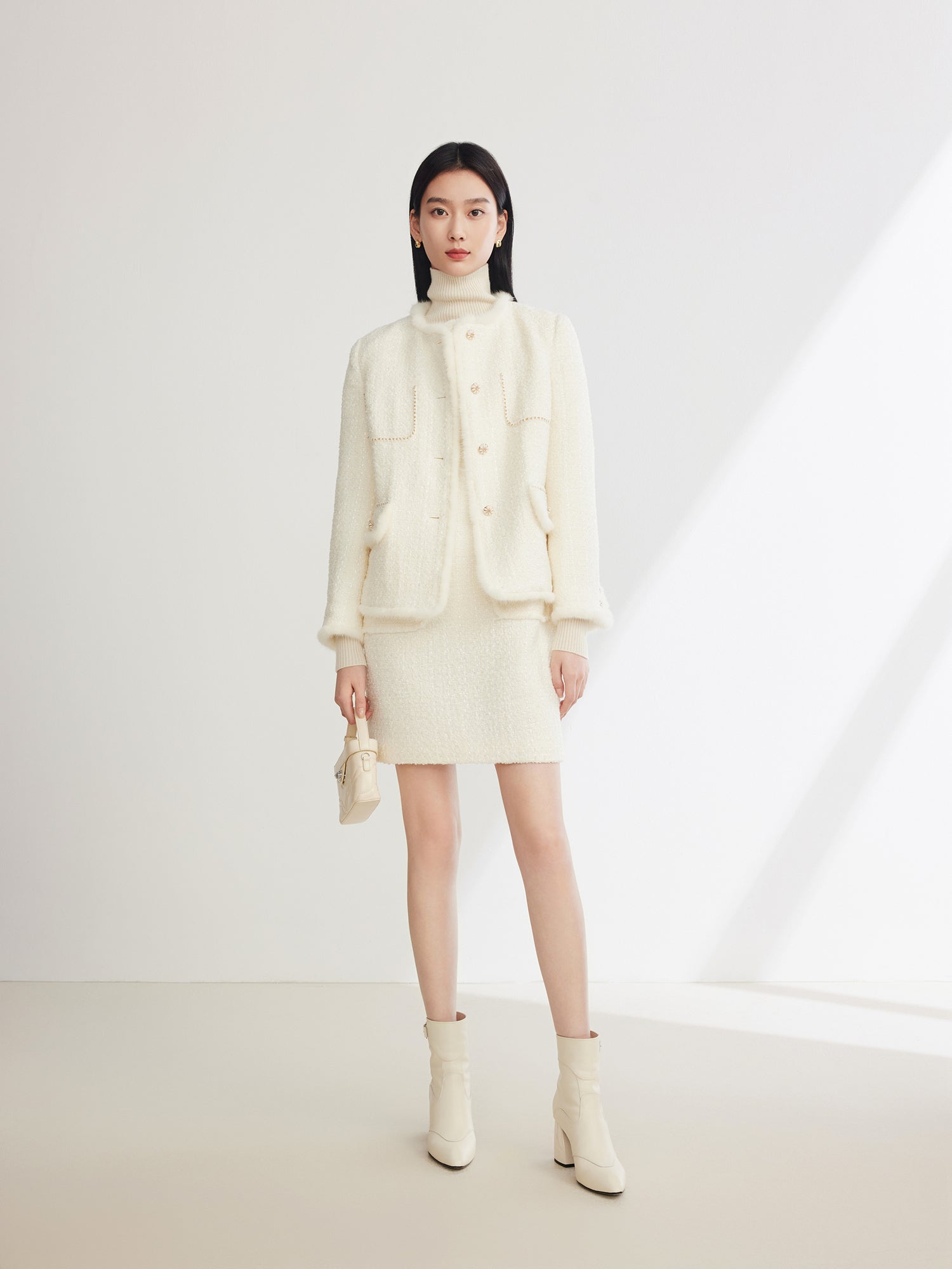 Parisian-Inspired Cotton Jacket | White