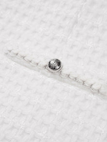 Woolen Parisian-Style Skirt | White