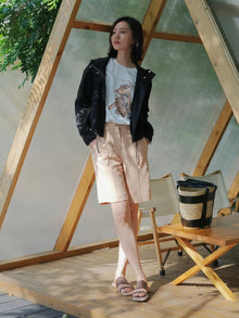 Triacetate Hooded Jacket | Black