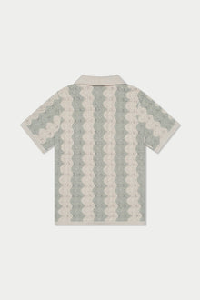 Wavy Knit Shirt | Beige