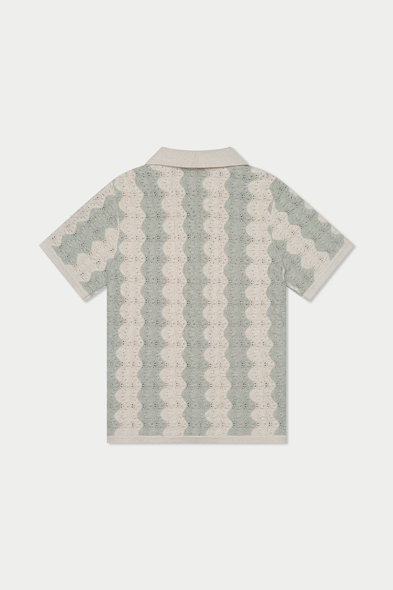 Wavy Knit Shirt | Beige