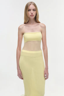 Womens | Kelso Knit Midi Skirt | Buttercream