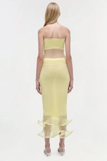 Womens | Kelso Knit Midi Skirt | Buttercream