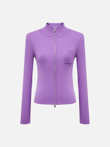 Knitted Cardigan | Purple