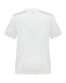 Acetic Acid Straight Shoulder Coat | White