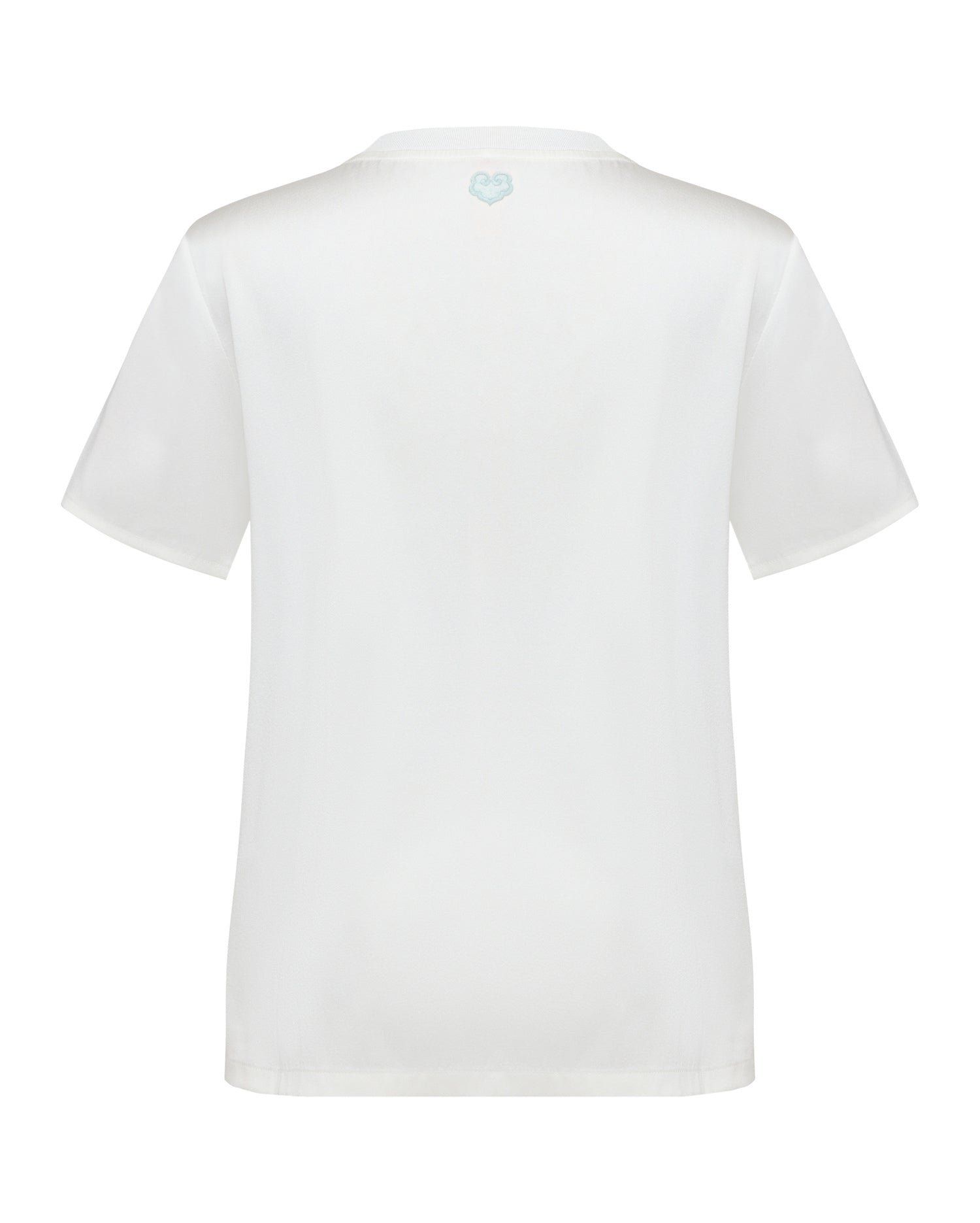 Acetic Acid Straight Shoulder Coat | White