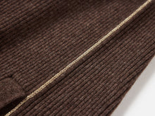 Bootcut Slit-Hem Knit Pants | Brown