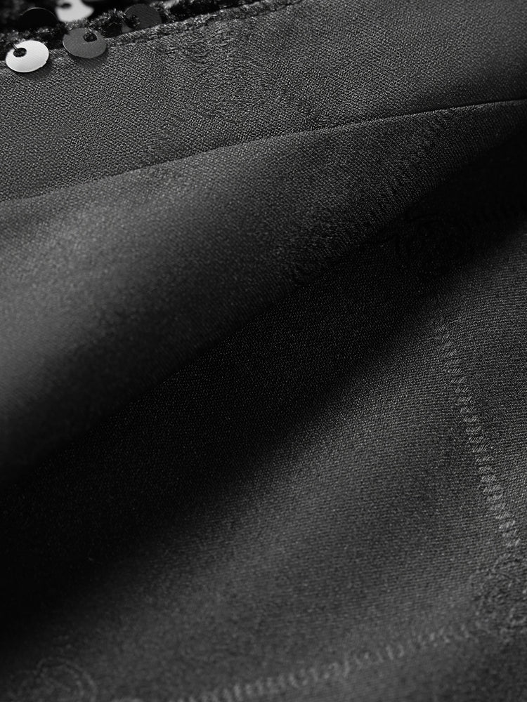 Retro Modern Leather A-Shape Skirt | Black