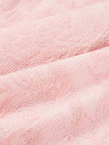 Embossed Slim Knit Cardigan | Pink