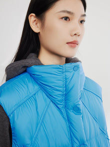 Goose Down Vest | Blue