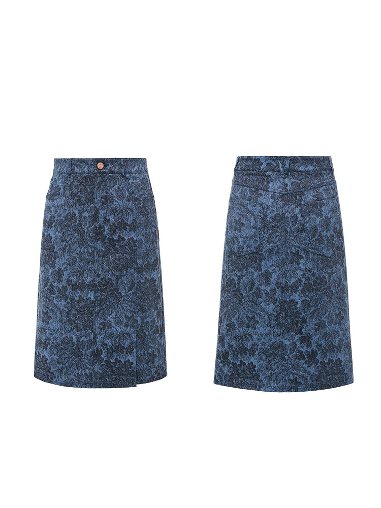 Denim Skirt | Blue