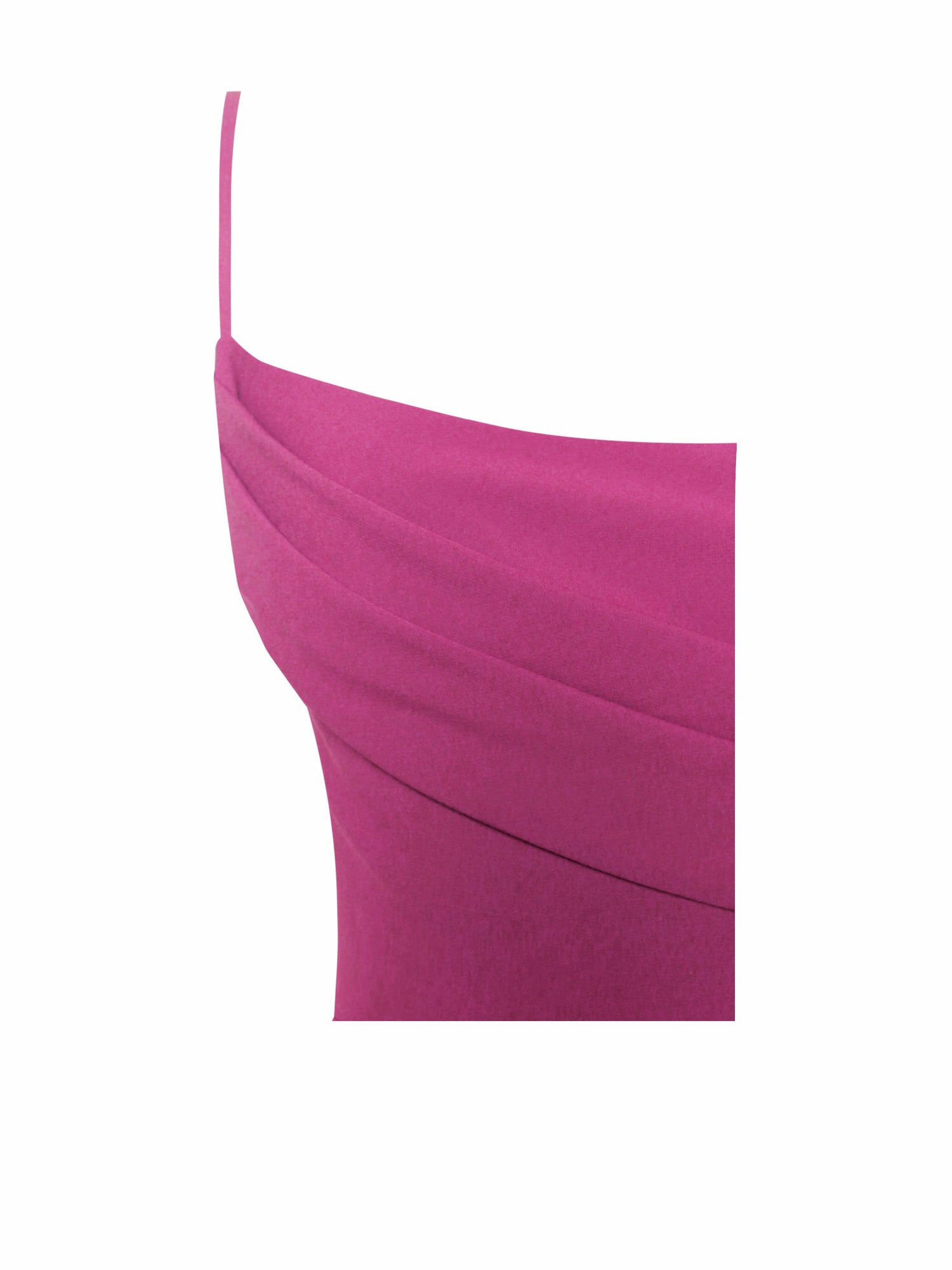 Fiona Feather Trim Bottom Maxi Dress | Fuchsia