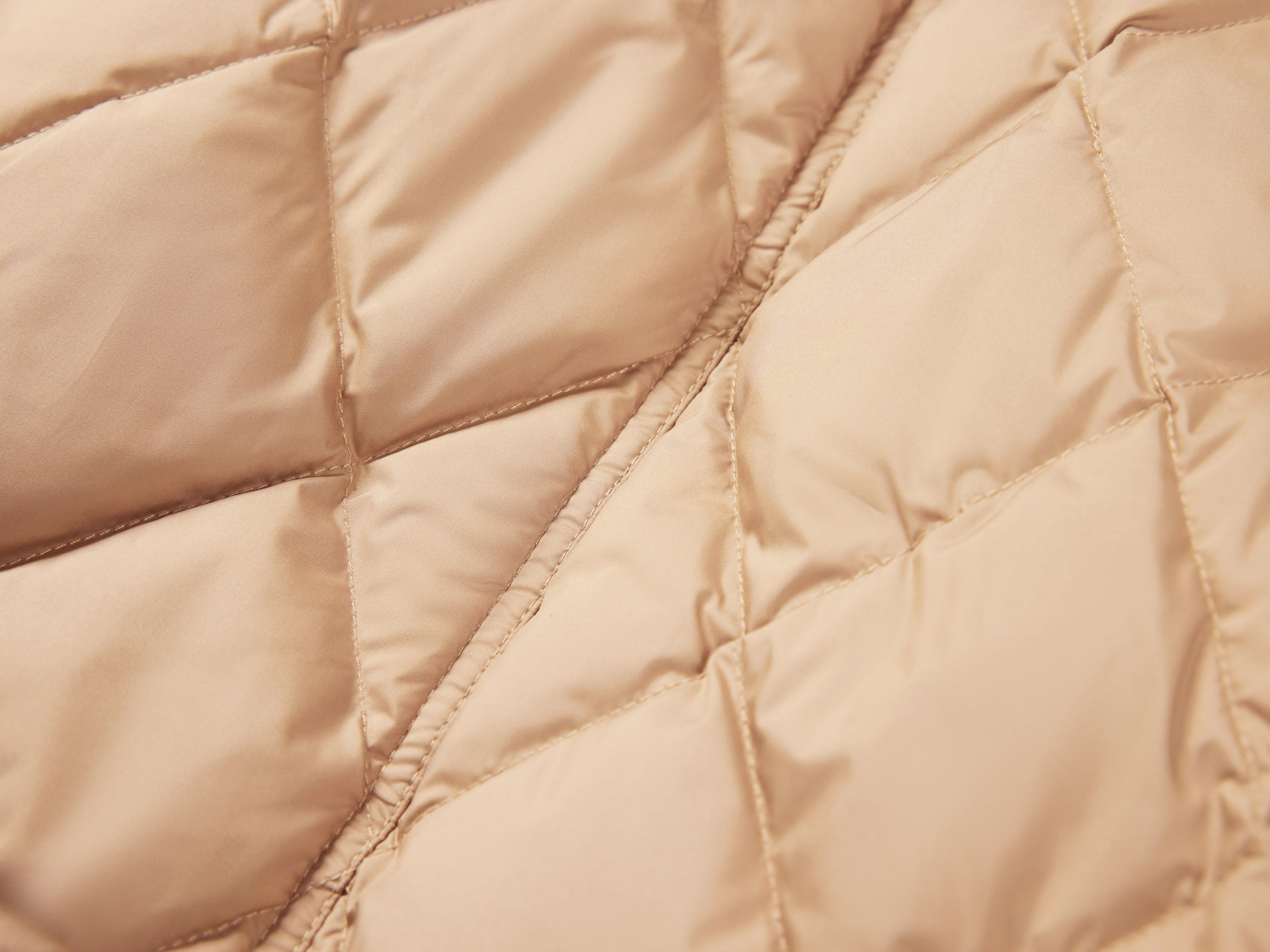 Trench-Style Down Jacket | Khaki