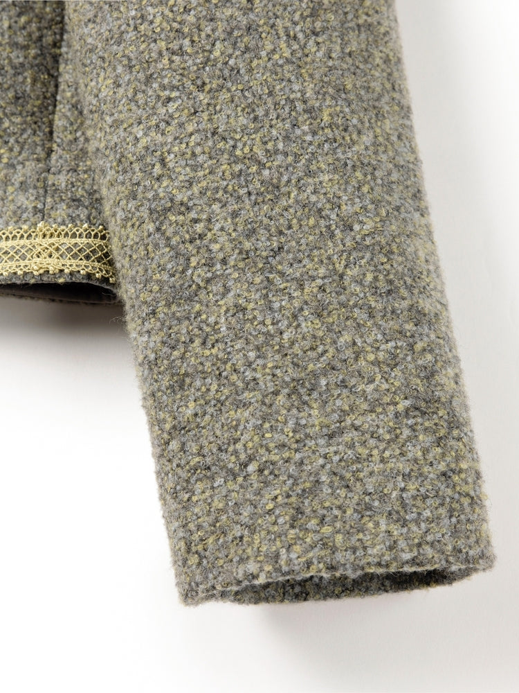 Tweed Wool Jacket | Grey