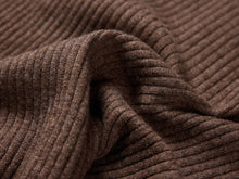 Front Wrapped Knit Top | Brown