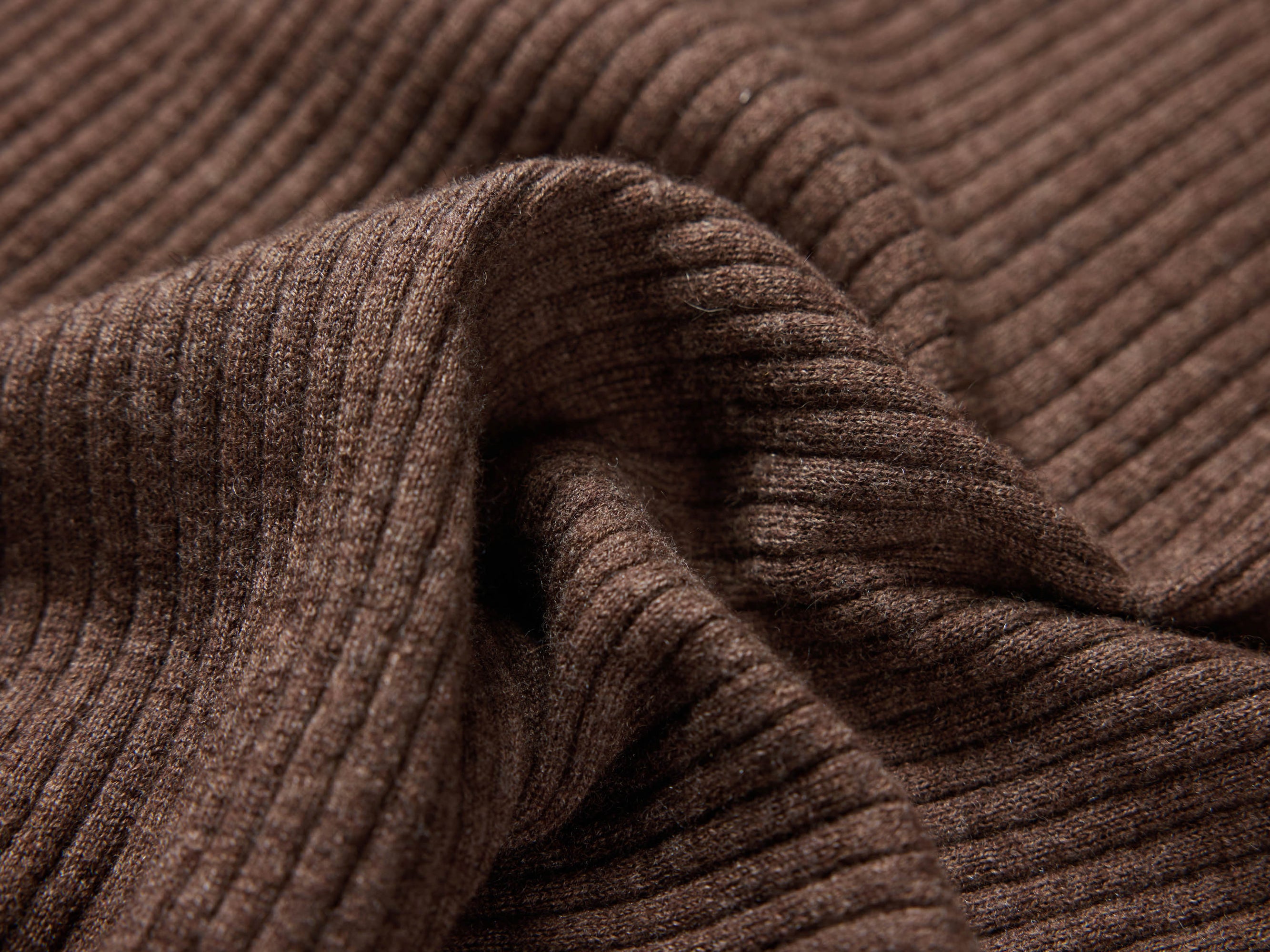 Front Wrapped Knit Top | Brown