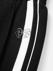 Loose Fit Flare Pants For Sports | Black