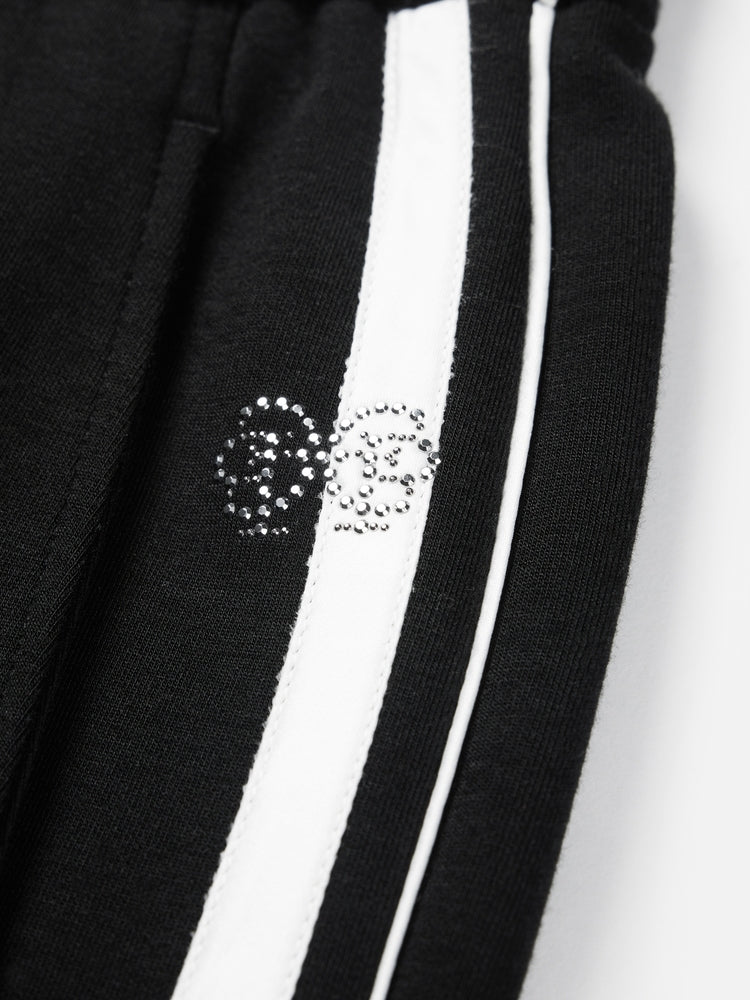 Loose Fit Flare Pants For Sports | Black