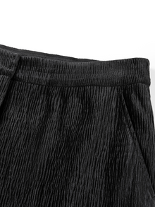 High-Waisted Straight Leg Pants | Black