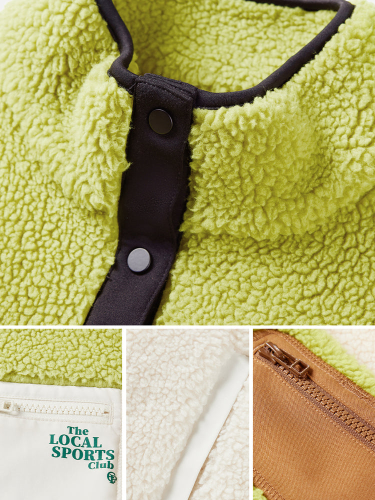Velour Casual Jacket | Green