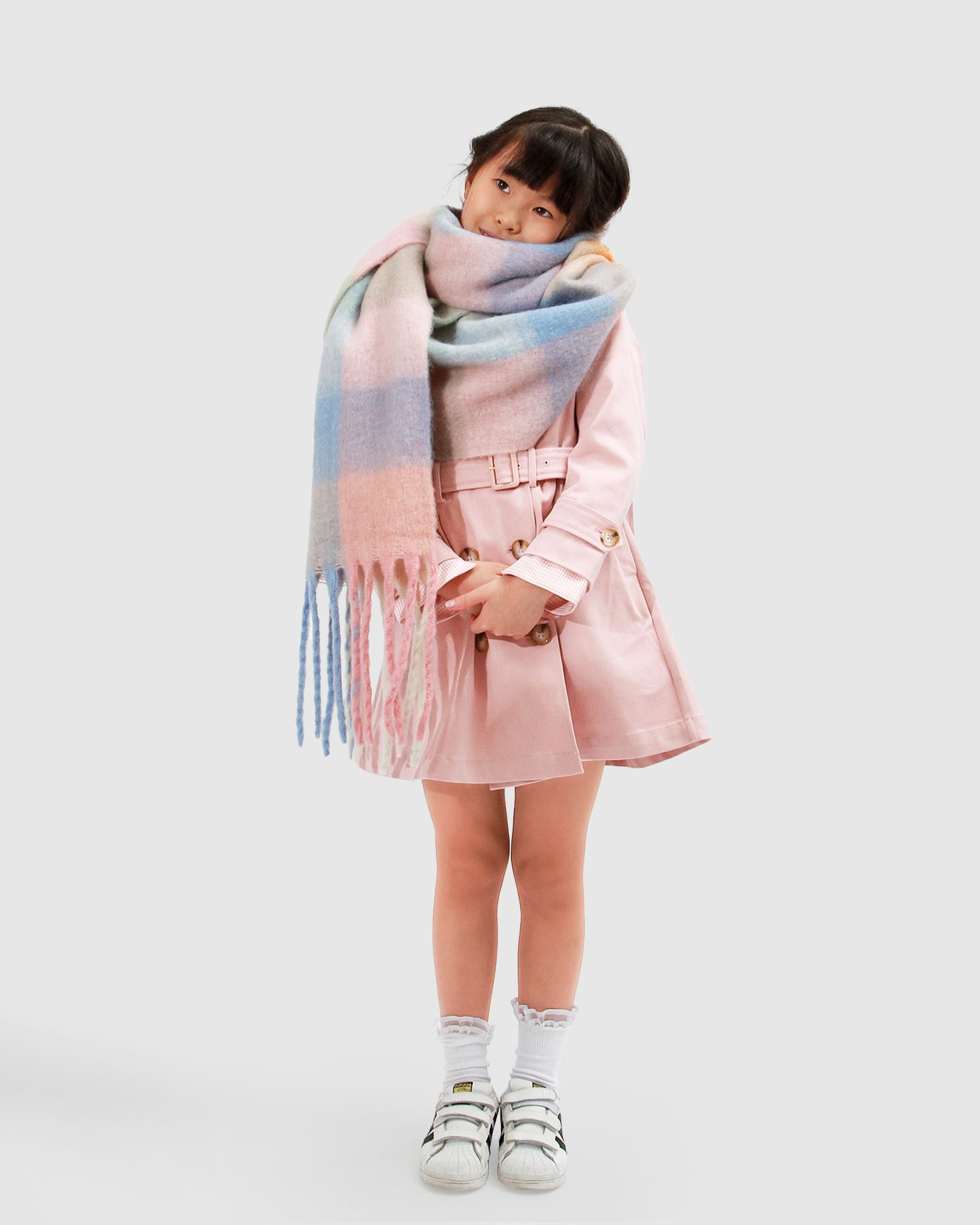 Kids | Miss Sunshine Trench Coat | Blush Pink