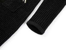 Trimmed Knit Dress | Black