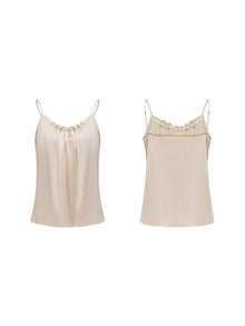 Elegant Mulberry Silk Cami | Beige