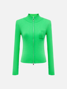 Knitted Cardigan | Green
