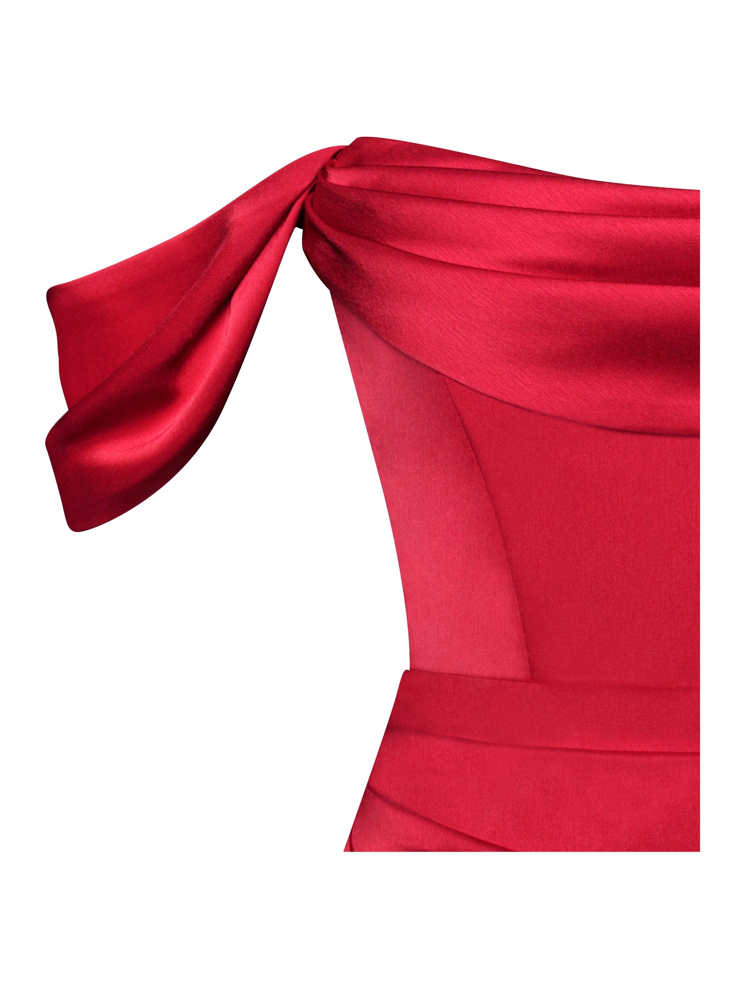 Miss Circle | Ivona Halter Neck Double Duchess Satin Gown