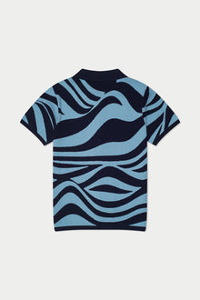 Wave Knit Shirt | Blue