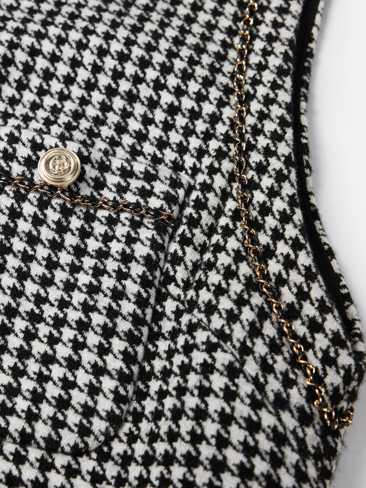 Sleeveless Gingham Maxi Dress | Black
