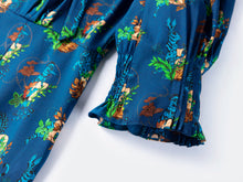 Classic Printed Dress | Blue