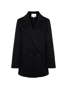 Tailored Wool Coat | Black