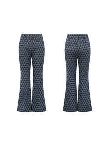 Retro Flared Pants | Blue