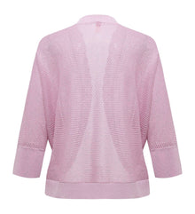Knit Cardigan with Silk Blend | Pink