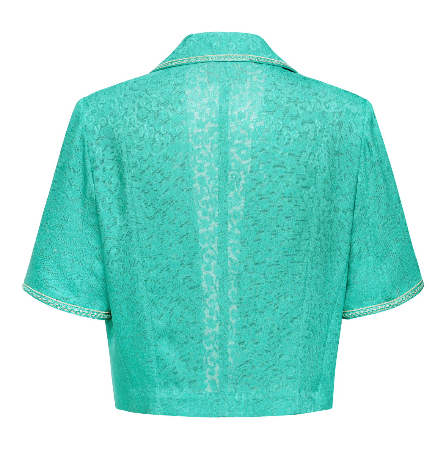 Jacquard Suit Jacket with Subtle Patterns | Green