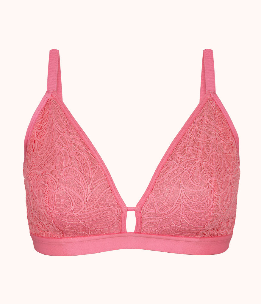 The Palm Lace Busty Bralette | Pink Hibiscus