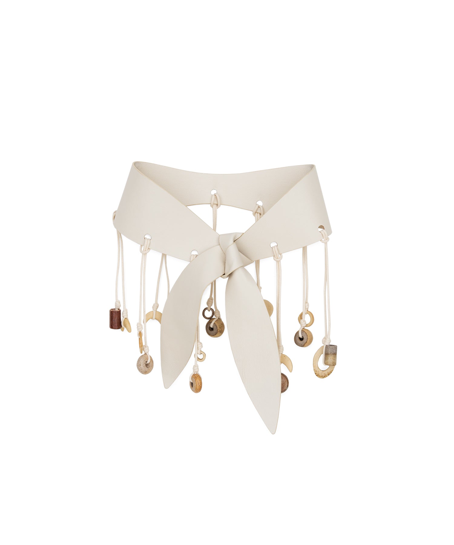 Shaman Belt With Ceramics | Off White
